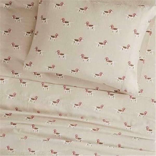 Woolrich Full Size Sheet Set, Tan Dog WR20-2070